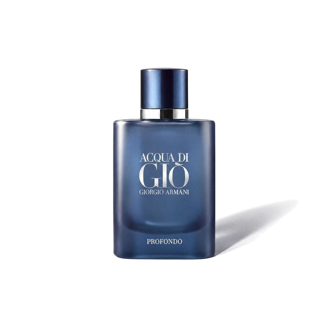 Acqua di Giò Profondo by Giorgio Armani, bottle casting a soft shadow, photo 1 of 6