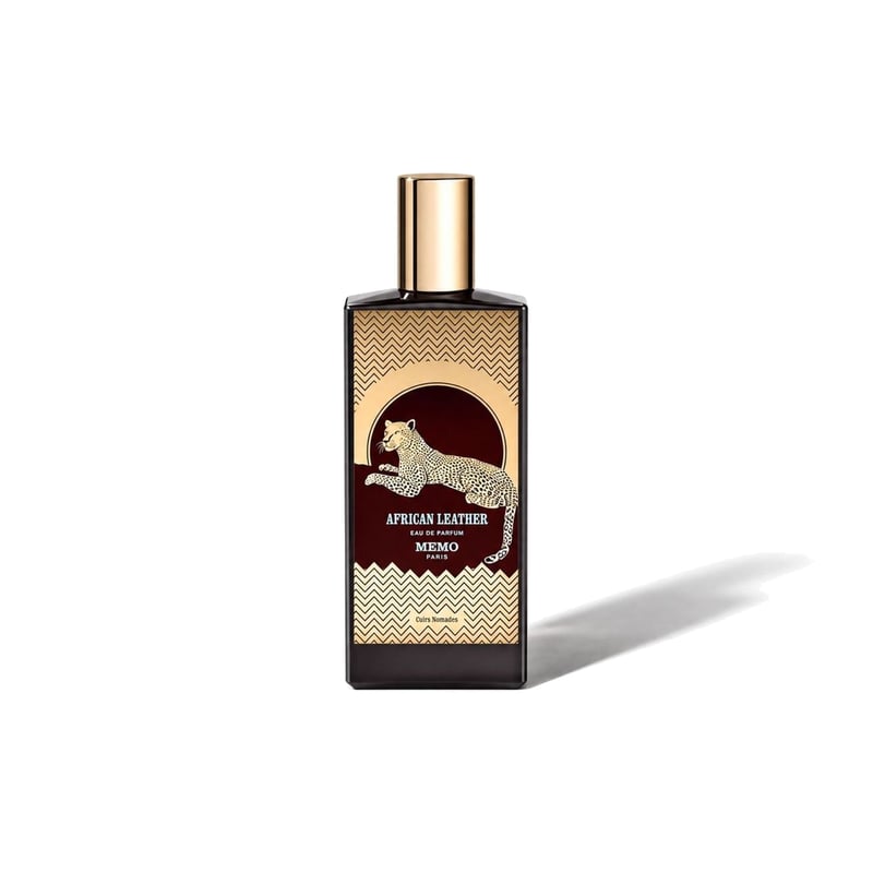 African Leather by Memo Paris, bottle casting a soft shadow