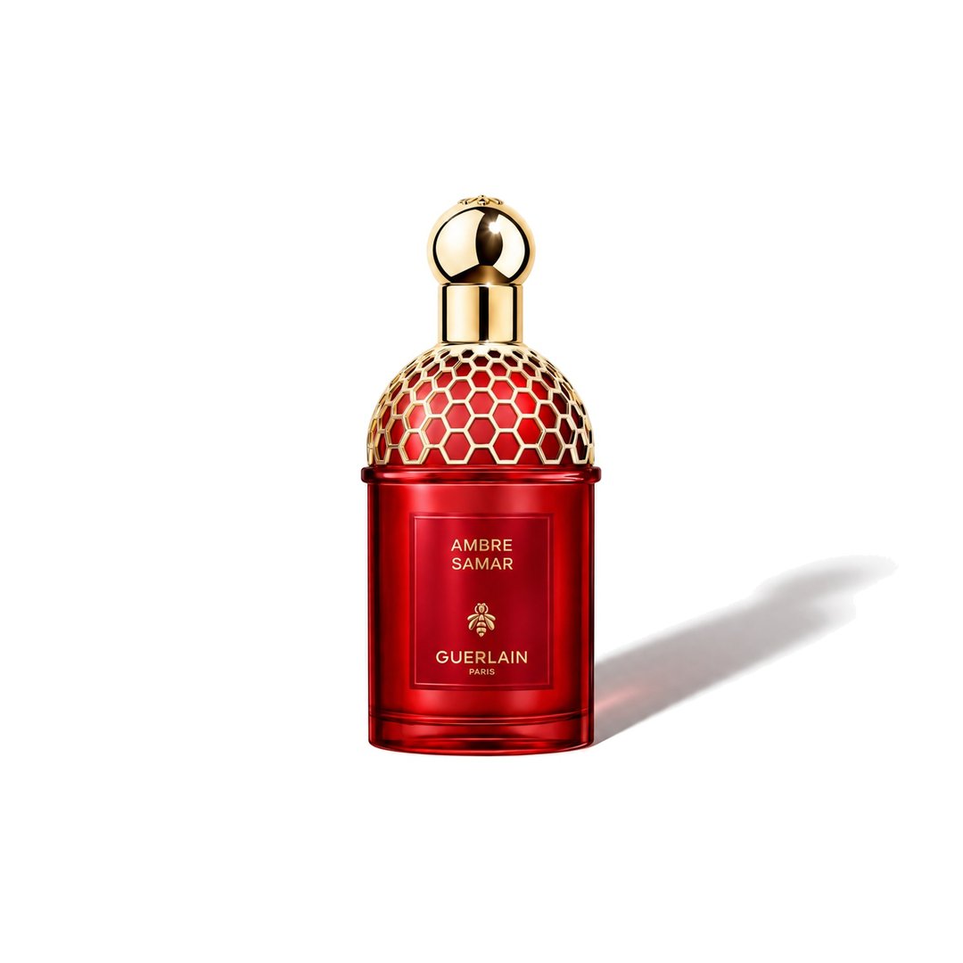 Ambre Samar by Guerlain, bottle casting a soft shadow, photo 1 of 6