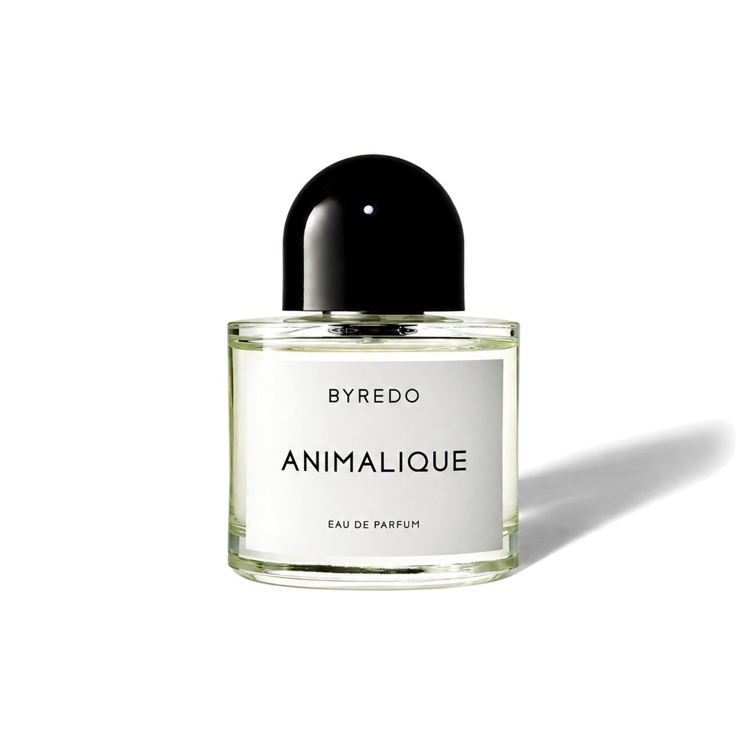 Animalique by Byredo, bottle casting a soft shadow, photo 1 of 6