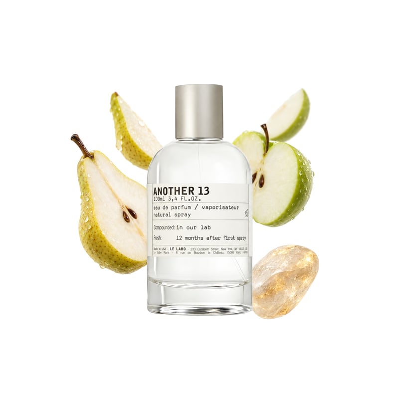 Another 13 by Le Labo, bottle pictured with its key notes: Pear, Apple and Ambroxan