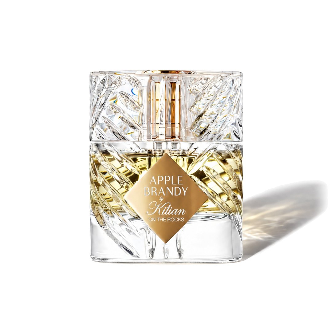 Apple Brandy on the Rocks by By Kilian, bottle casting a soft shadow, photo 1 of 6
