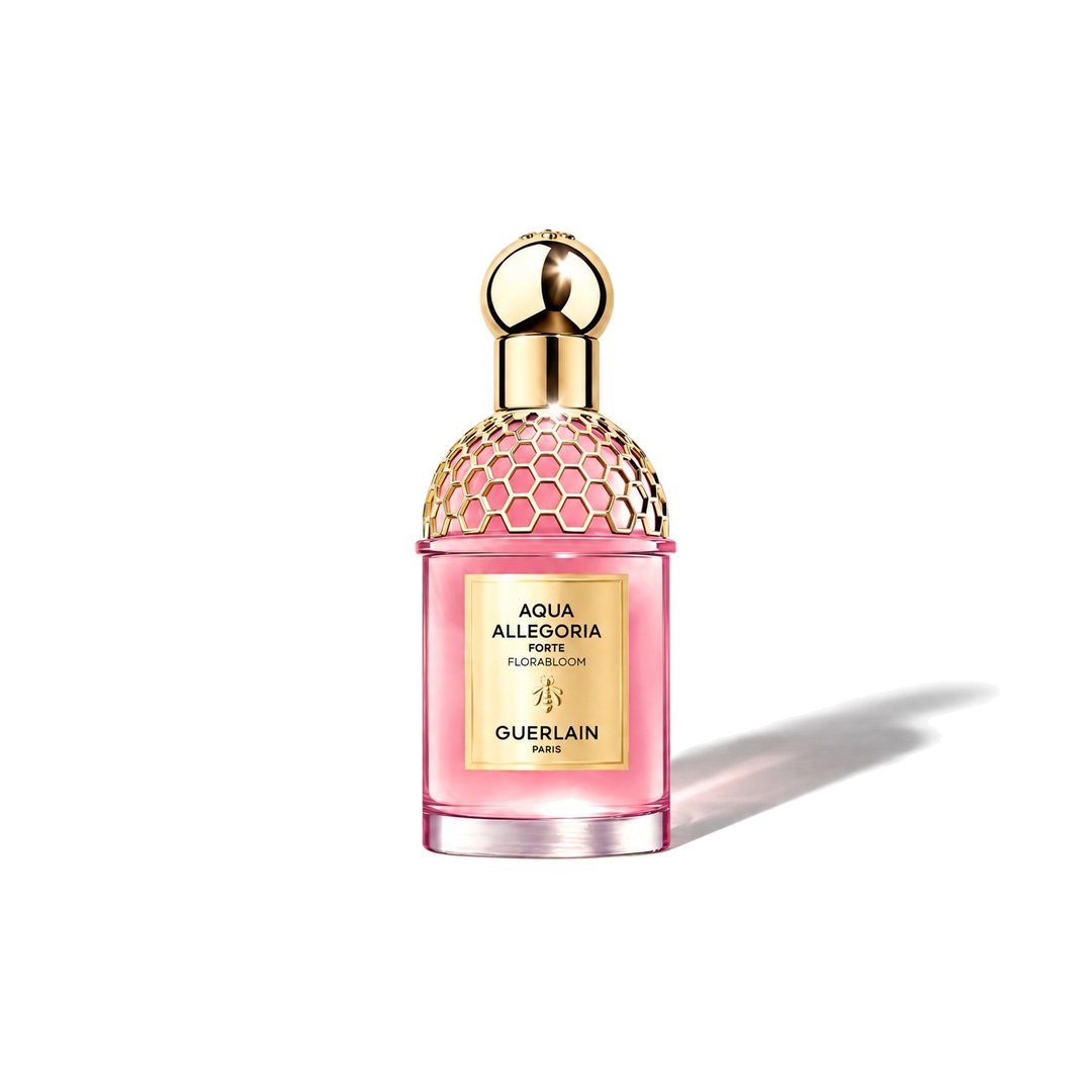 Aqua Allegoria Florabloom Forte by Guerlain, bottle casting a soft shadow, photo 1 of 6