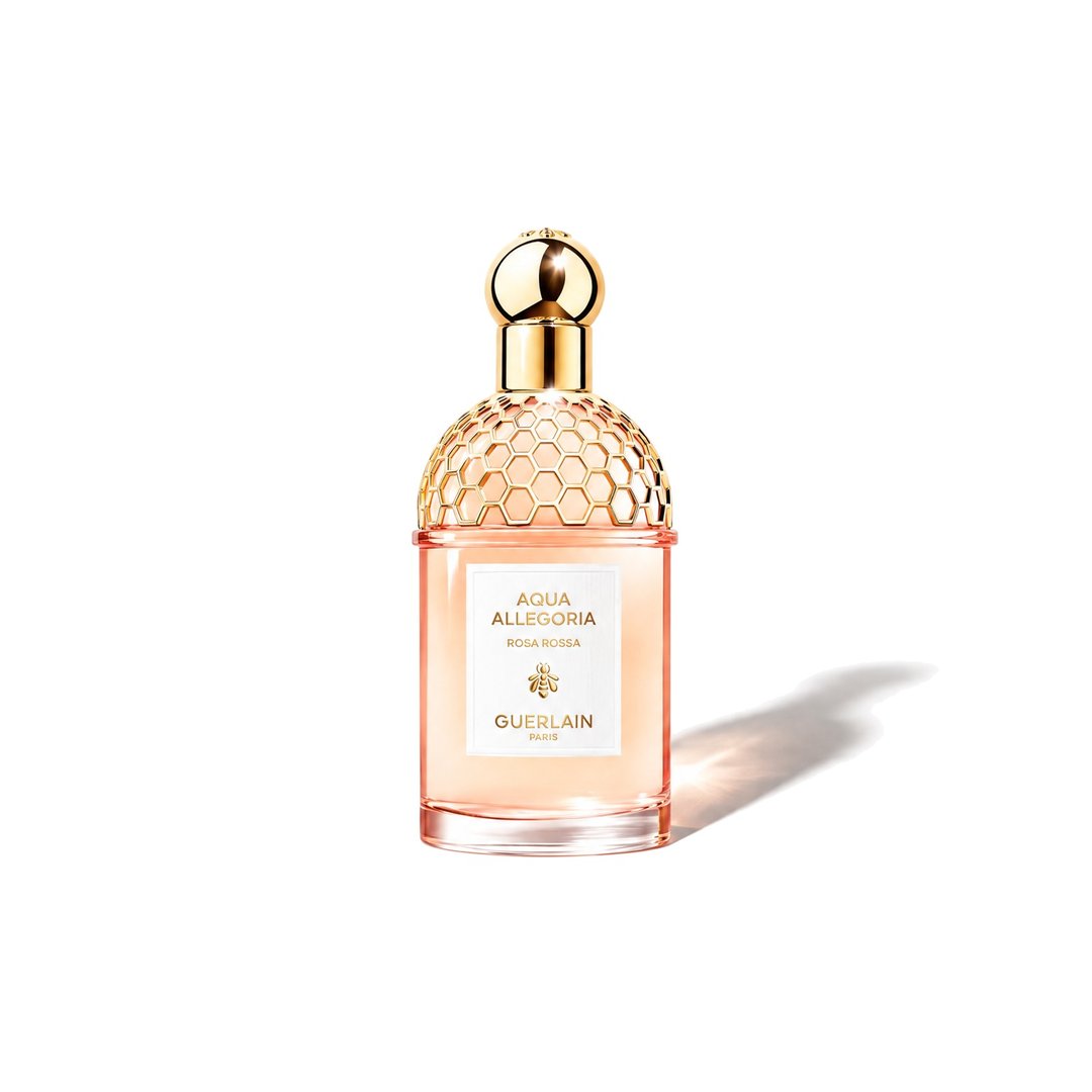 Aqua Allegoria Rosa Rossa by Guerlain, bottle casting a soft shadow, photo 1 of 6