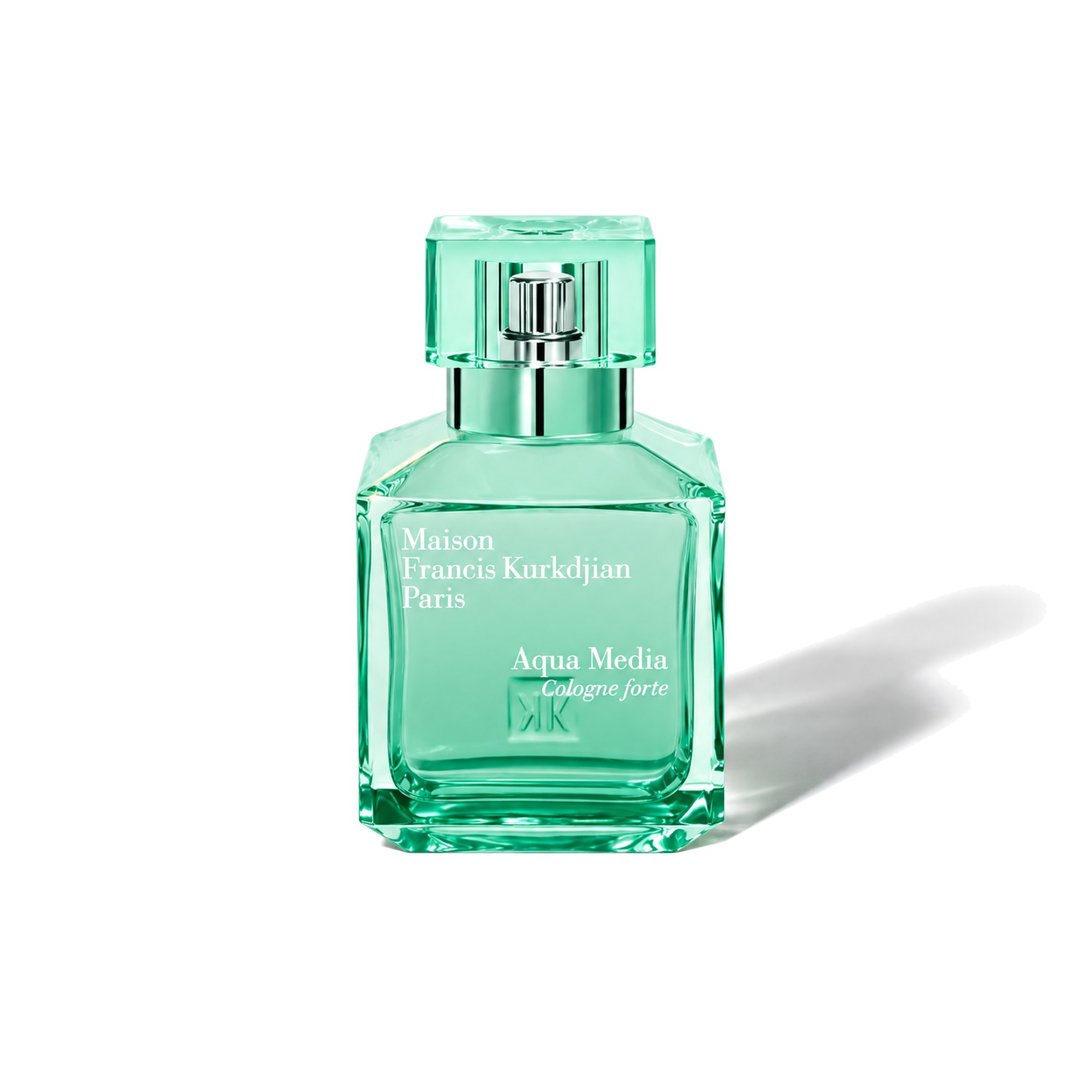 Aqua Media Cologne Forte by Maison Francis Kurkdjian, bottle casting a soft shadow, photo 1 of 6