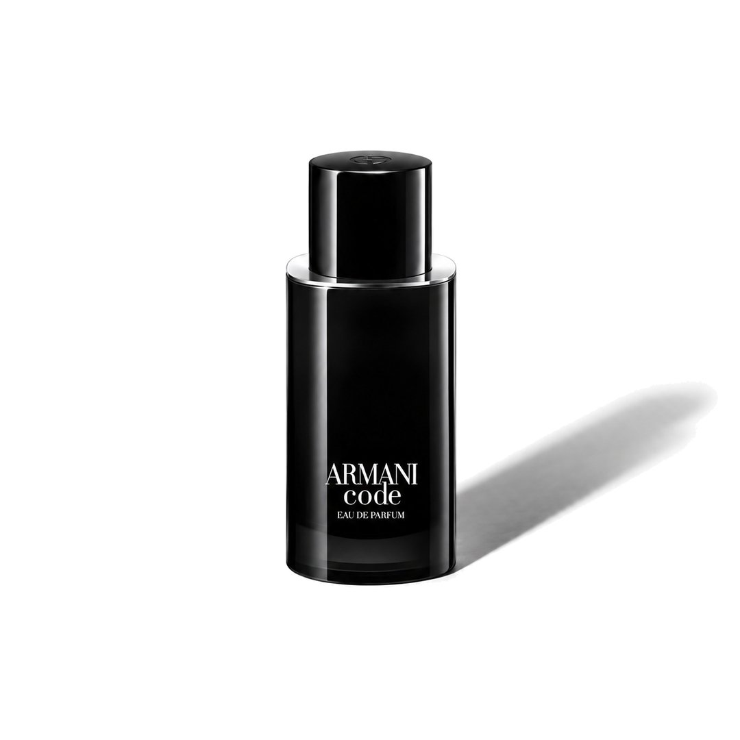 Armani Code Eau de Parfum (2024) by Giorgio Armani, bottle casting a soft shadow, photo 1 of 6