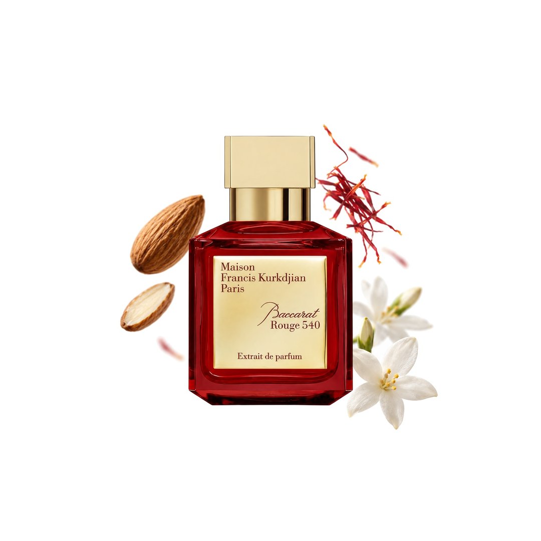 Baccarat Rouge 540 Extrait di Maison Francis Kurkdjian. Note principali: Bitter Almond, Saffron e Egyptian Jasmine, foto 2 di 4