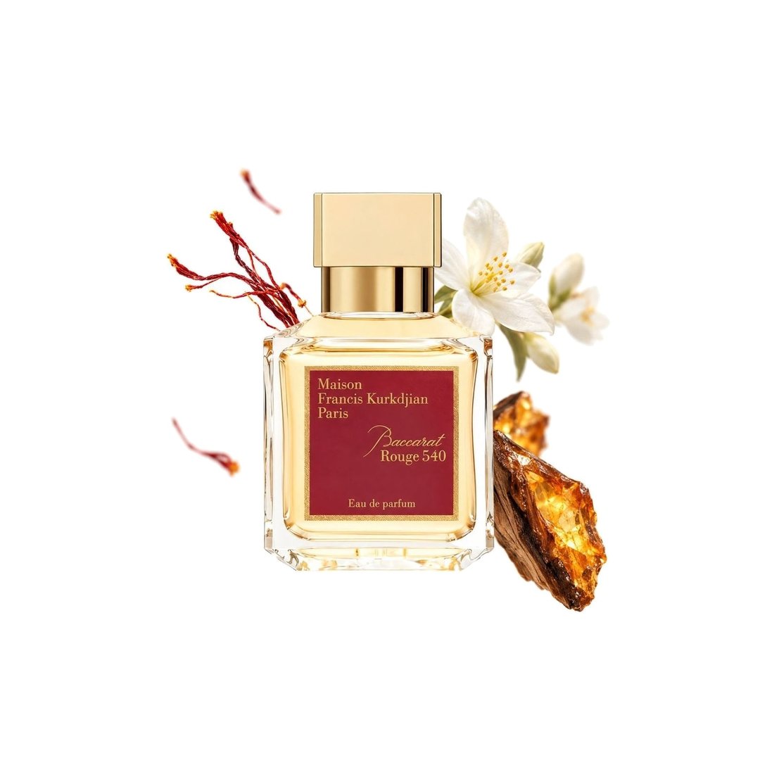 Baccarat Rouge 540 von Maison Francis Kurkdjian. Hauptnoten: Saffron, Jasmine und Amberwood, Foto 2 von 4