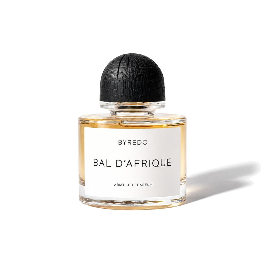 Bal d'Afrique Absolu by Byredo, bottle casting a soft shadow, photo 1 of 6