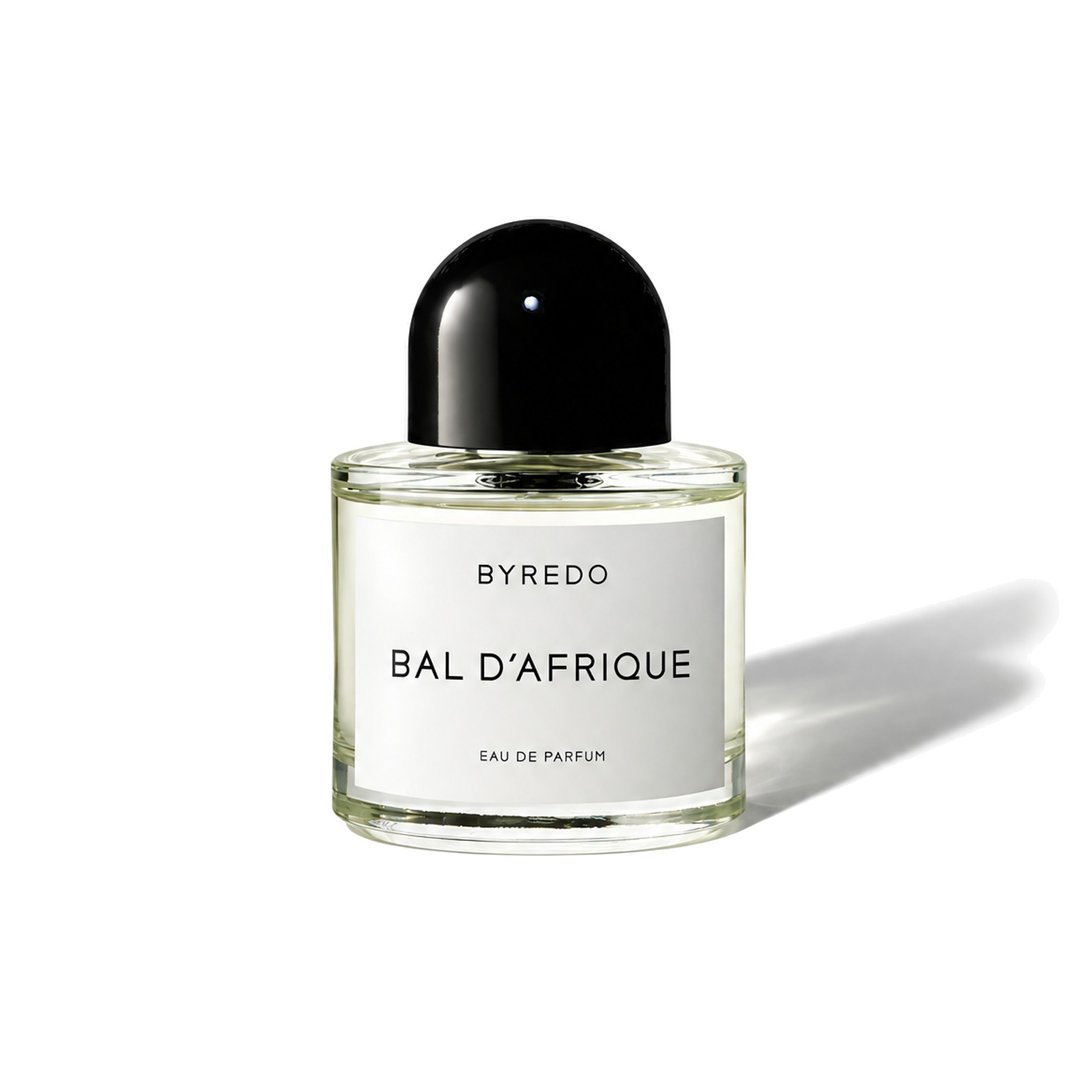 Bal d'Afrique by Byredo, bottle casting a soft shadow, photo 1 of 6