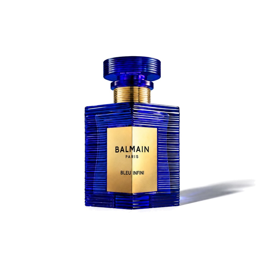 Bleu Infini Eau de Parfum de Balmain, flacon projetant une ombre douce, photo 1 sur 6