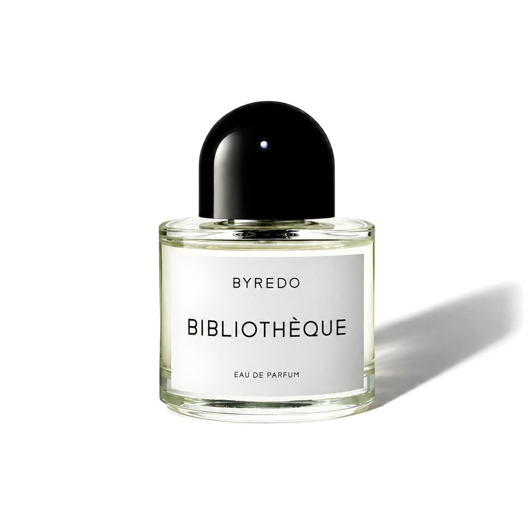 Bibliothèque by Byredo, bottle casting a soft shadow, photo 1 of 6