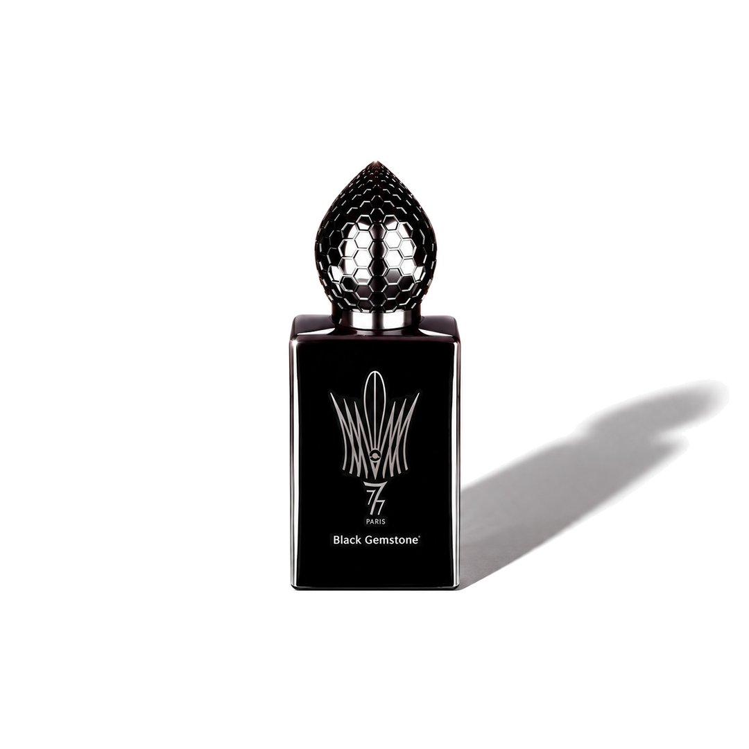 Black Gemstone by Stéphane Humbert Lucas 777, bottle casting a soft shadow, photo 1 of 6