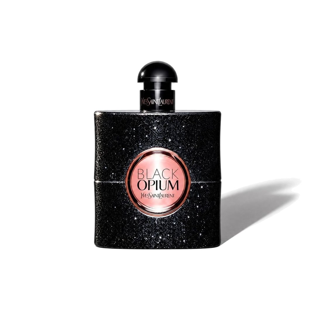 Black Opium by Yves Saint Laurent, bottle casting a soft shadow, photo 1 of 6