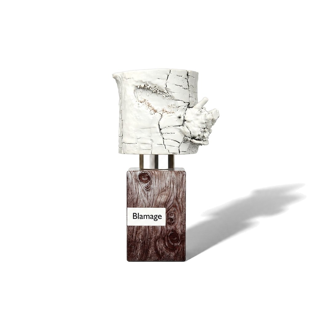 Blamage by Nasomatto, bottle casting a soft shadow, photo 1 of 6