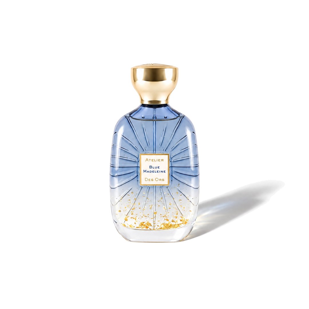 Blue Madeleine by Atelier des Ors, bottle casting a soft shadow, photo 1 of 6