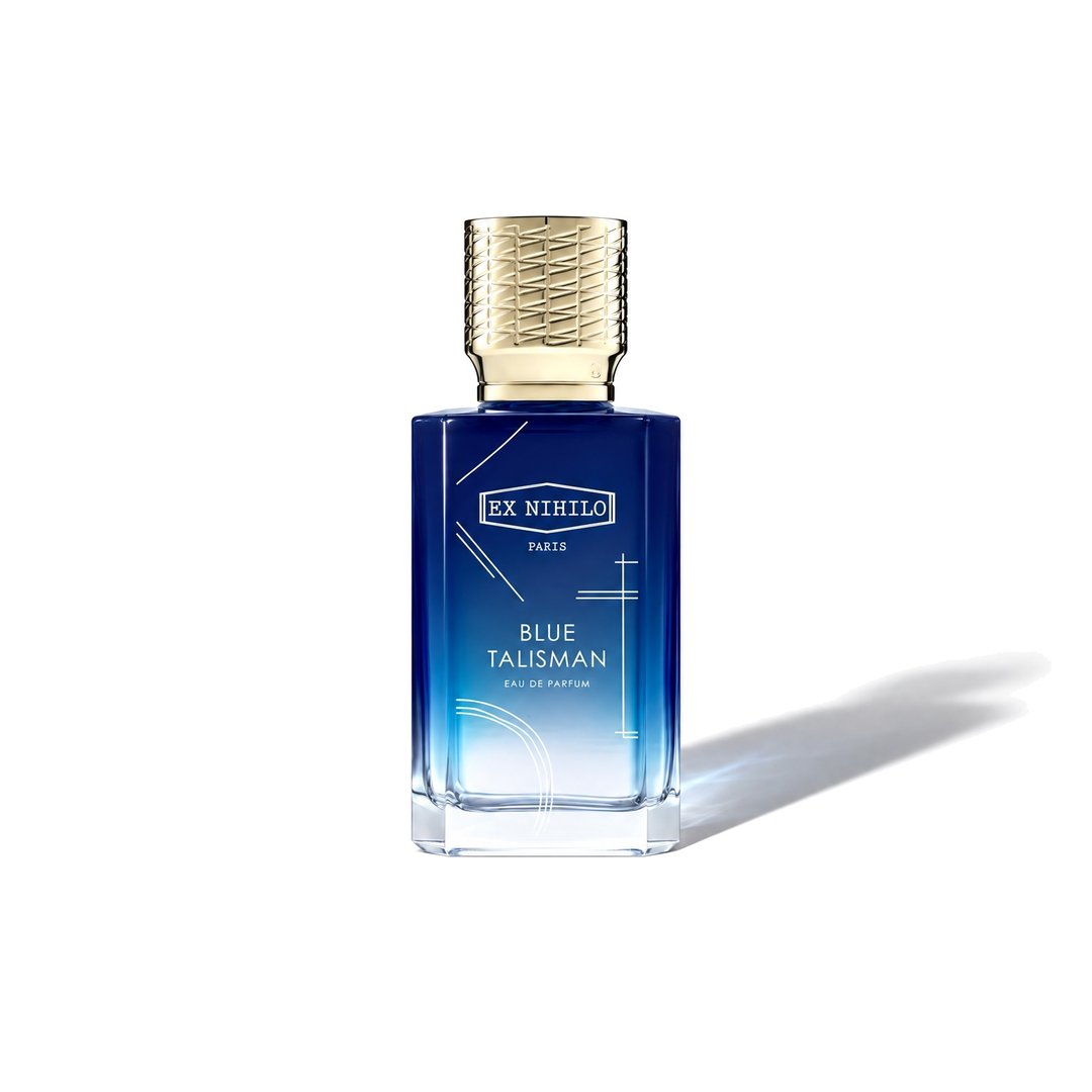 Blue Talisman by Ex Nihilo, bottle casting a soft shadow, photo 1 of 6