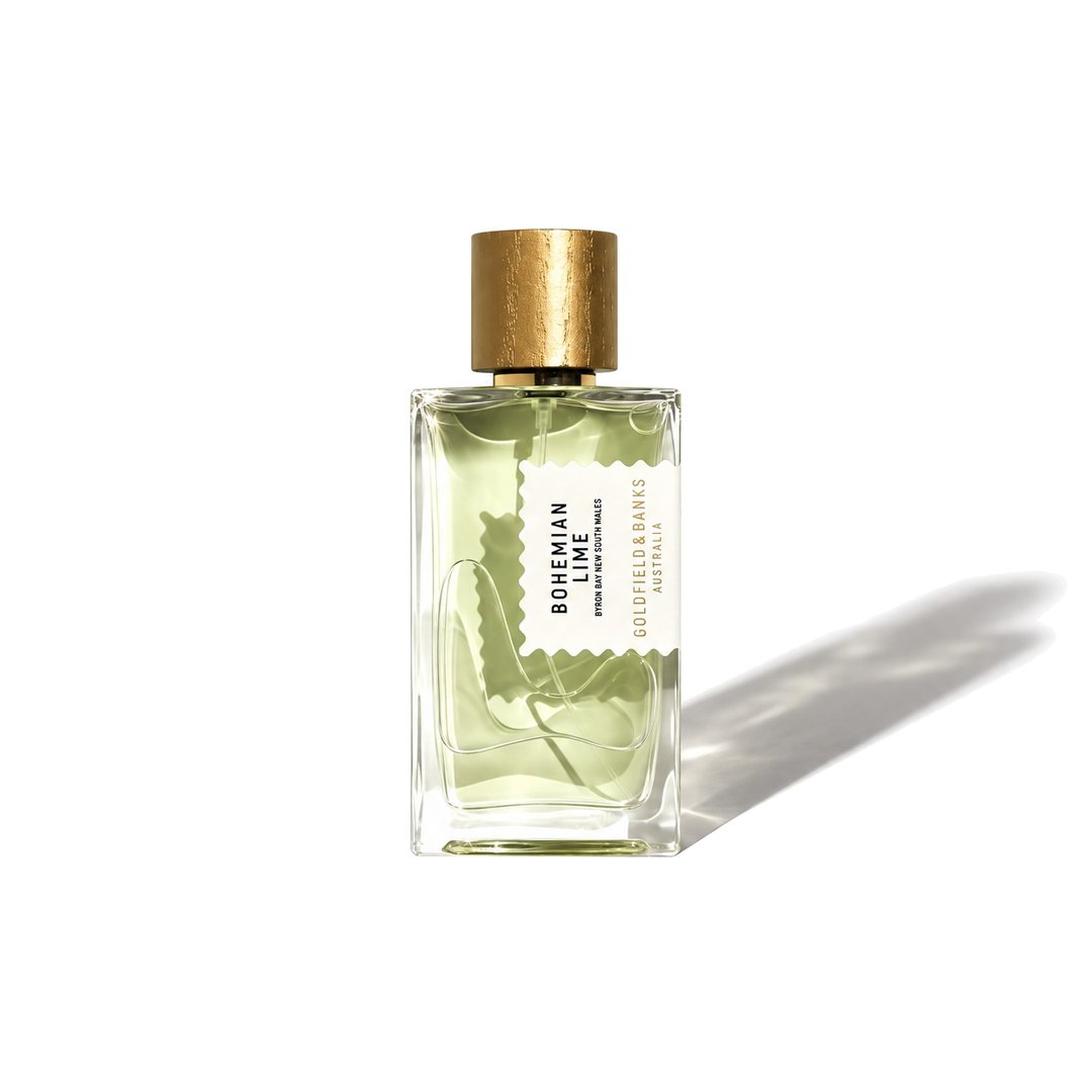 Bohemian Lime by Goldfield & Banks, bottle casting a soft shadow, photo 1 of 6