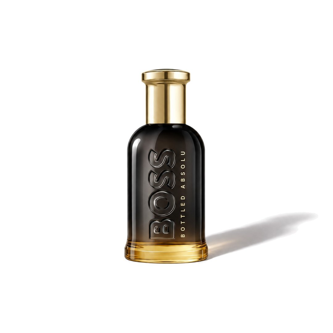 Bottled Absolu by Hugo Boss, bottle casting a soft shadow, photo 1 of 6