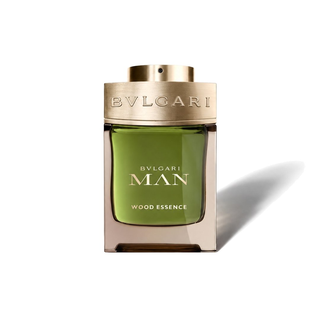 Bvlgari Man Wood Essence by Bvlgari, bottle casting a soft shadow, photo 1 of 6
