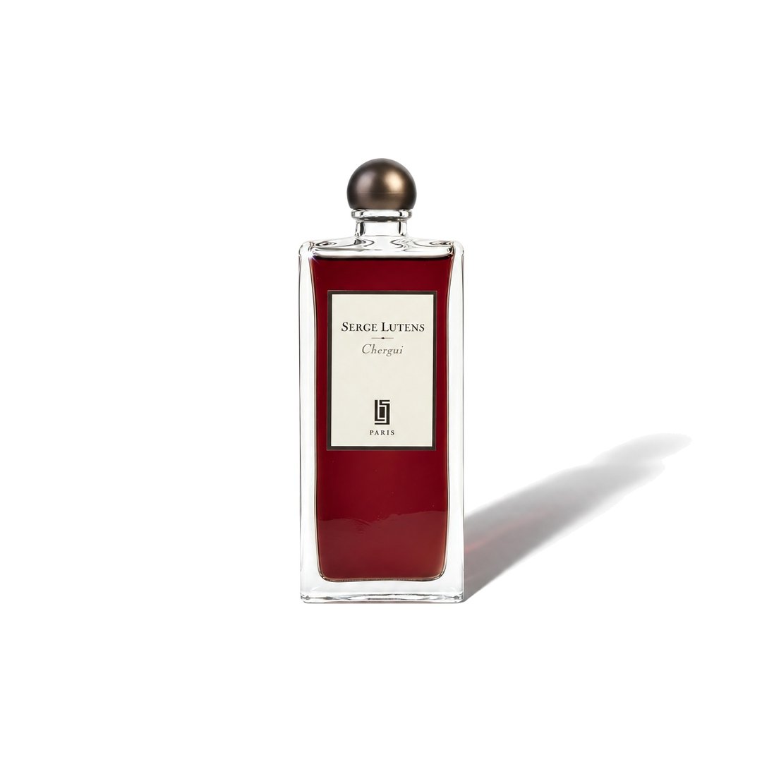 Chergui by Serge Lutens, bottle casting a soft shadow, photo 1 of 6