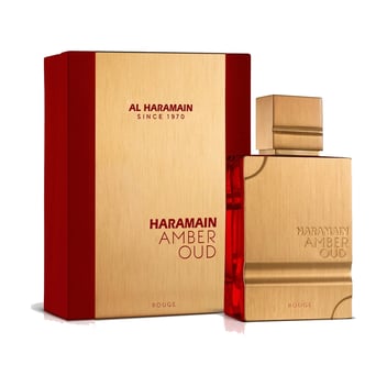 Flacone di Amber Oud Rouge Edition di Al Haramain