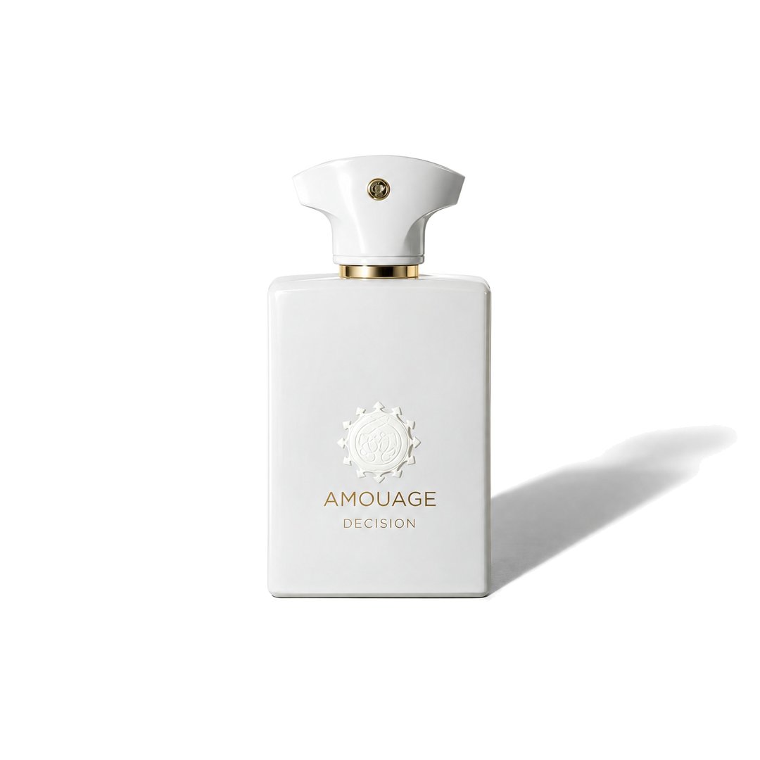 Decision by Amouage, bottle casting a soft shadow, photo 1 of 6