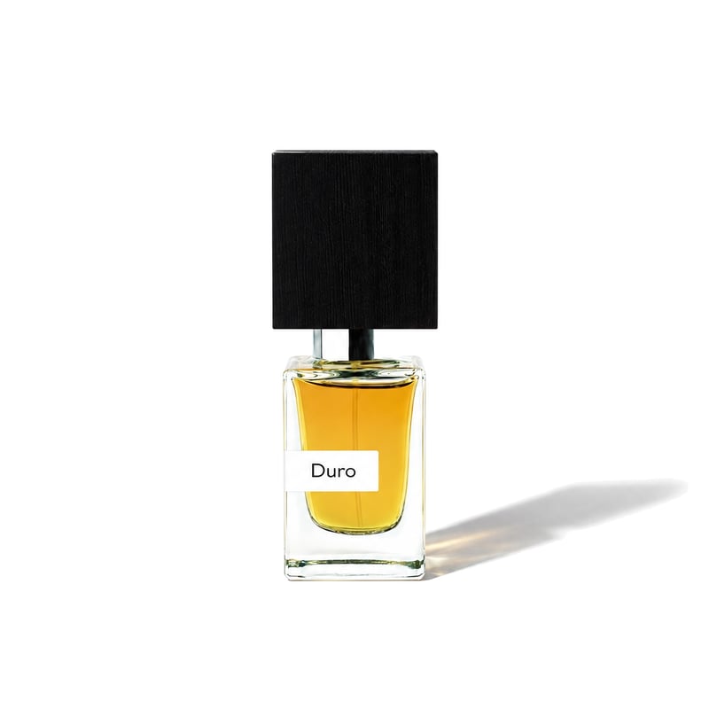 Duro by Nasomatto, bottle casting a soft shadow