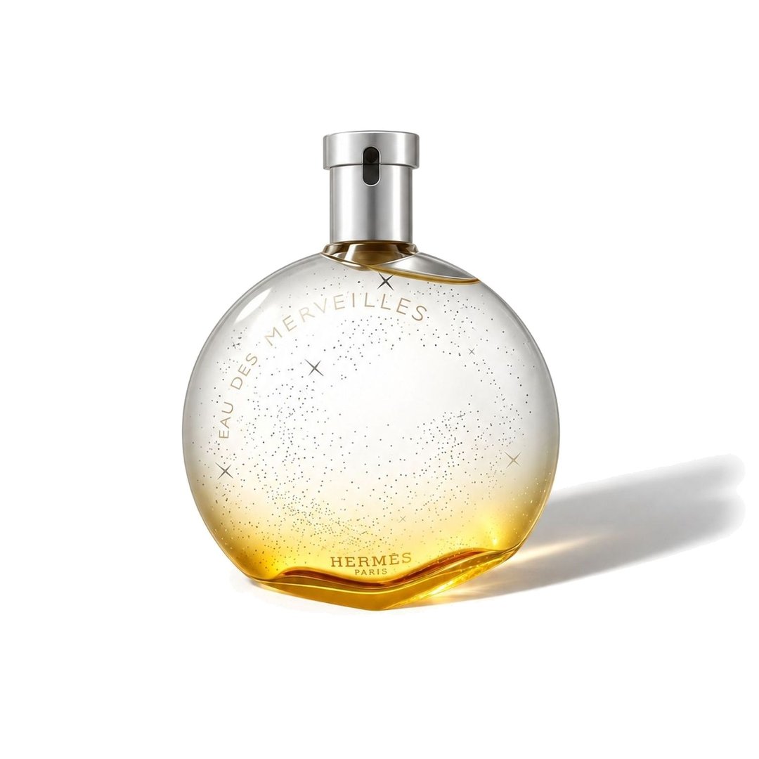 Eau des Merveilles de la Hermès, flacon care proiectează o umbră discretă, fotografia 1 din 6