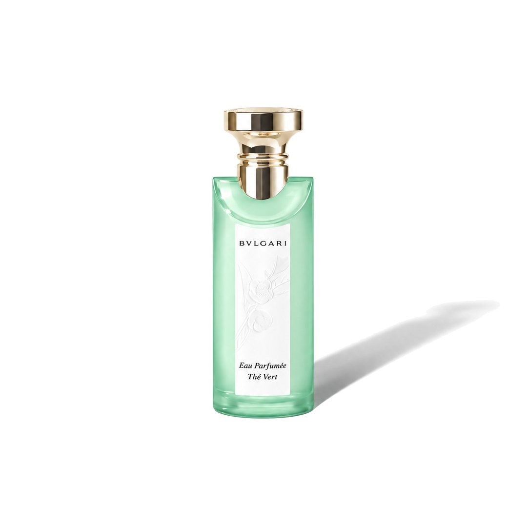 Eau Parfumée au Thé Vert by Bvlgari, bottle casting a soft shadow, photo 1 of 6