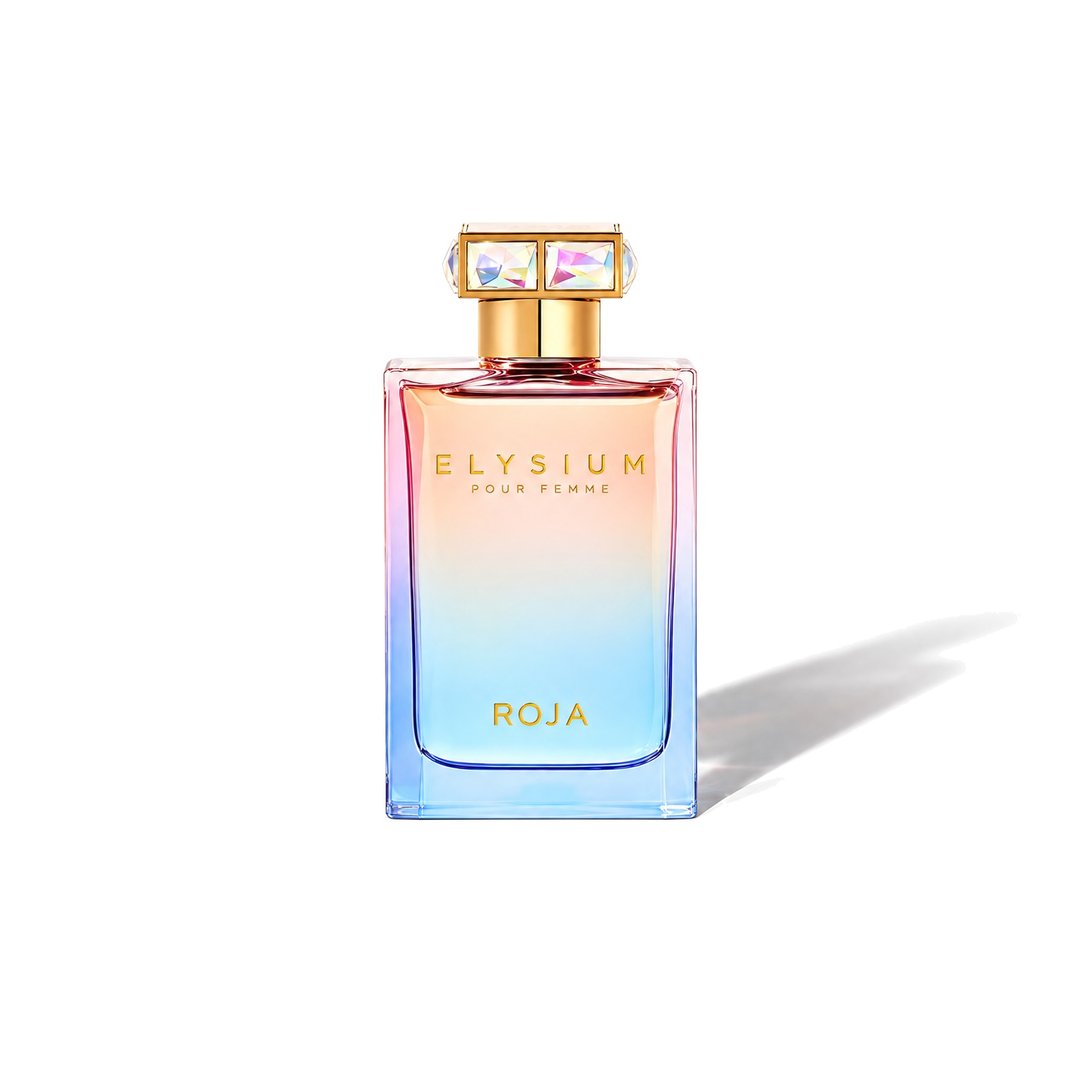 Elysium Pour Femme by Roja Dove, bottle casting a soft shadow, photo 1 of 6