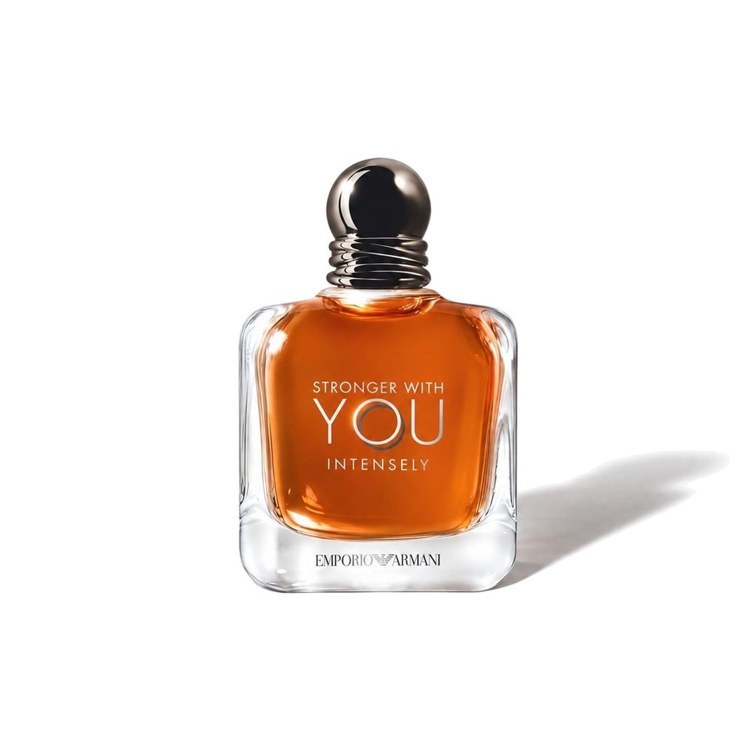 Stronger With You Intensely by Giorgio Armani, bottle casting a soft shadow, photo 1 of 6