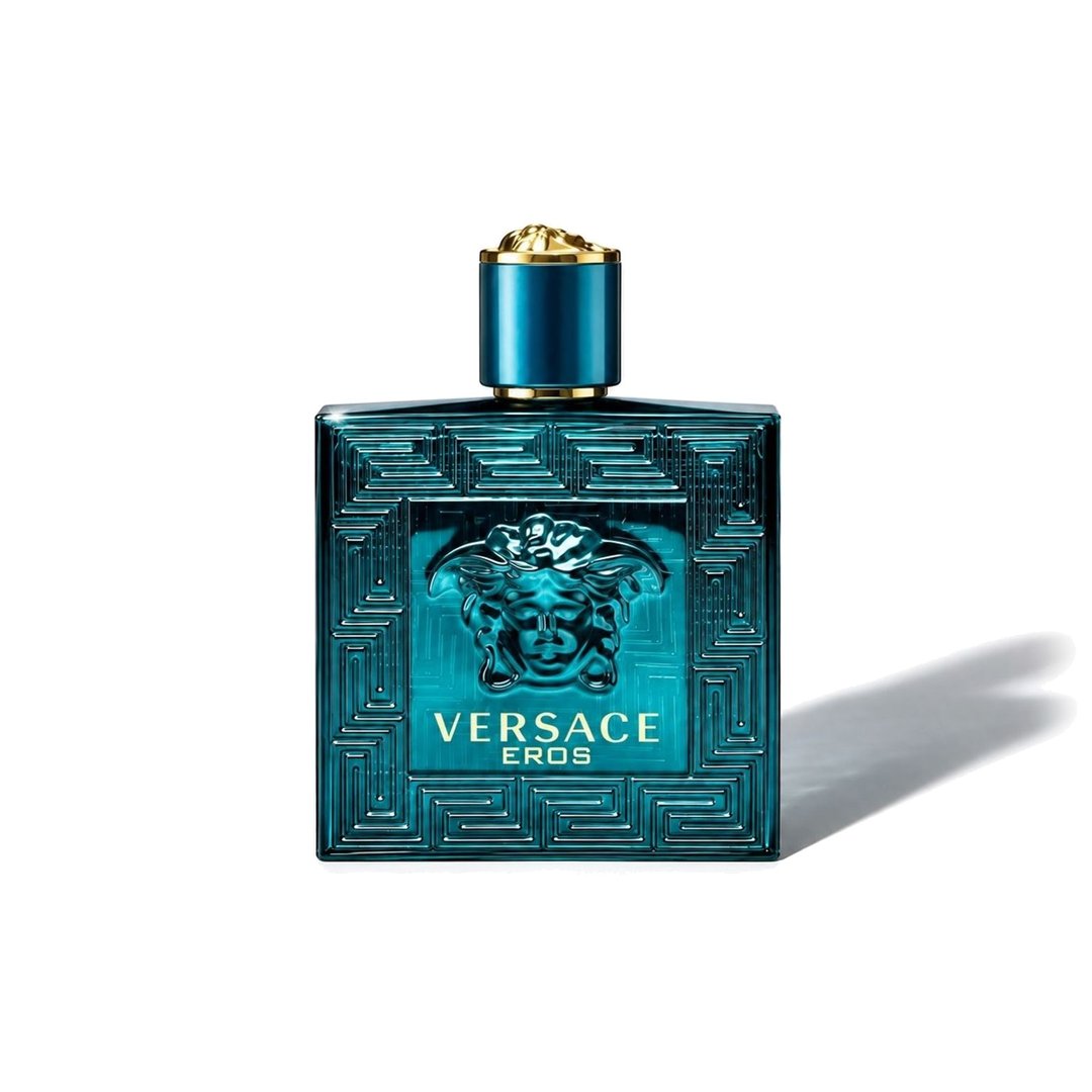 Eros by Versace, bottle casting a soft shadow, photo 1 of 6