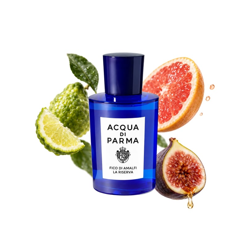 Acqua di Parma Fico di Amalfi La Spugnatura, az üveg és fő illatjegyei: Bergamott, Grapefruit és Fügenektár