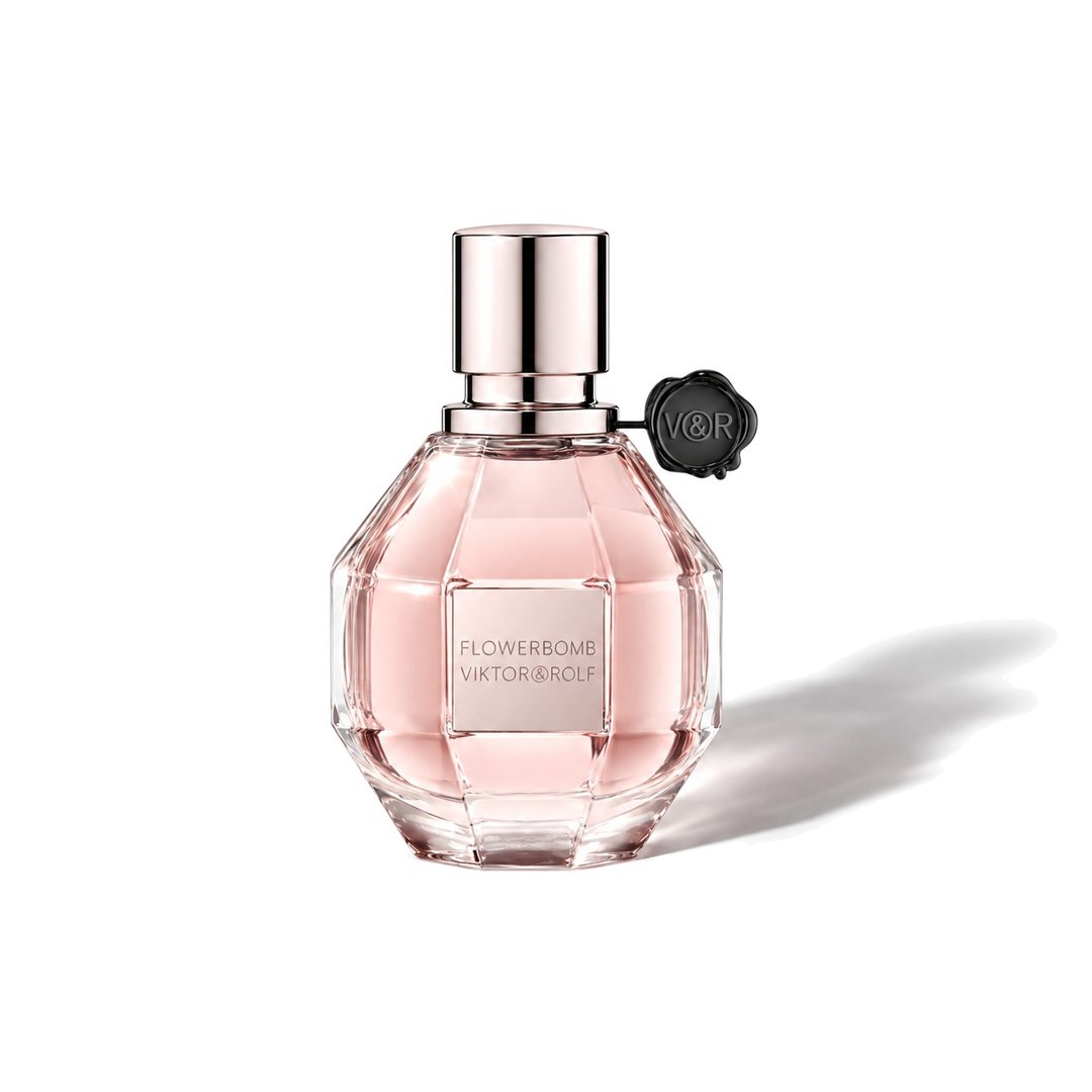 Flowerbomb by Viktor & Rolf, bottle casting a soft shadow, photo 1 of 6