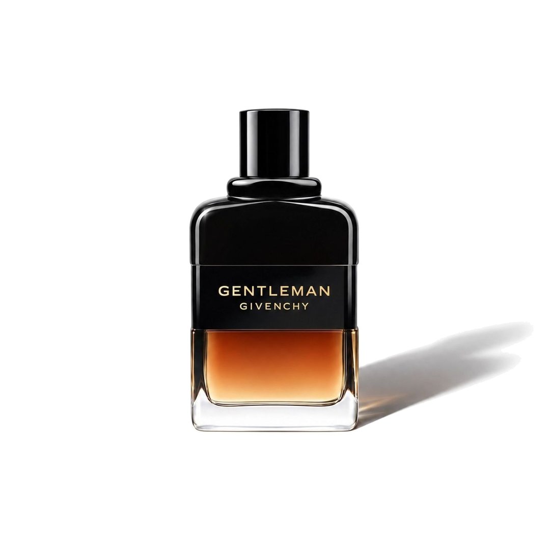 Gentleman Eau de Parfum Reserve Privée by Givenchy, bottle casting a soft shadow, photo 1 of 6