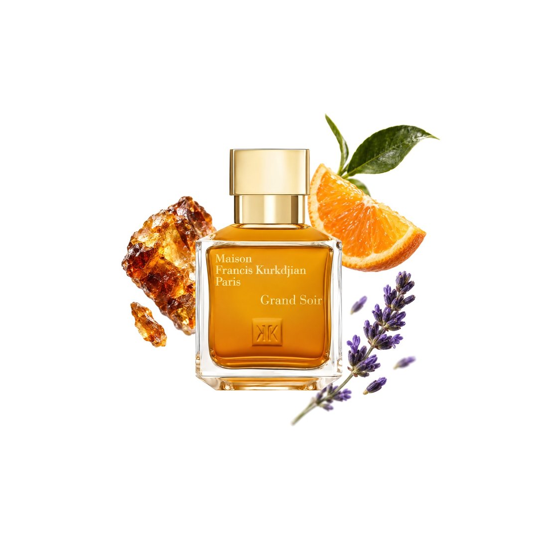 Grand Soir di Maison Francis Kurkdjian. Note principali: Spanish Labdanum, Orange e Lavender, foto 2 di 4