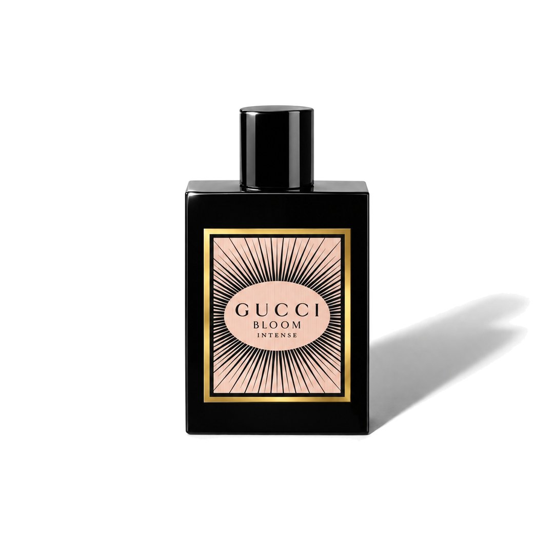 Gucci Bloom Intense by Gucci, bottle casting a soft shadow, photo 1 of 6
