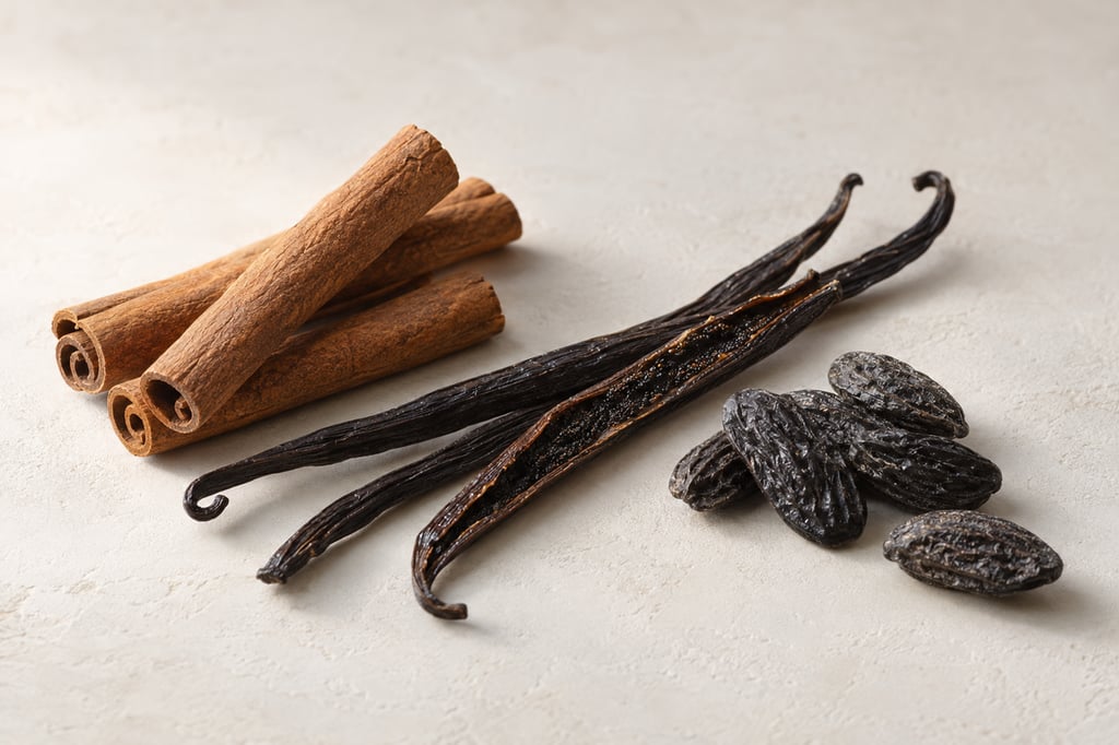 Cinnamon, vanilla and tonka bean as raw materials: notes of Althaïr by Parfums de Marly