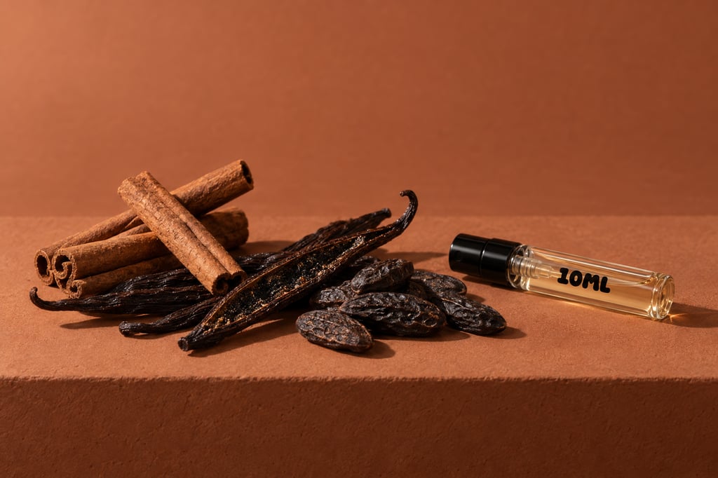 Kaneel, vanille en tonkaboon als grondstoffen: geurnoten van Althaïr van Parfums de Marly