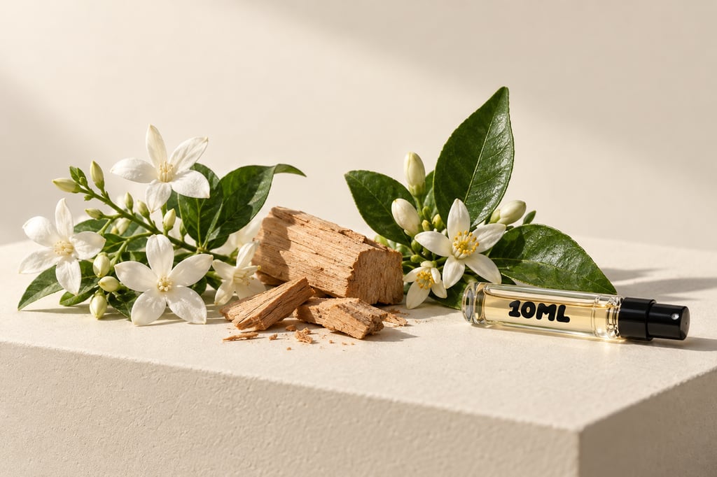 Jasmine, sandalwood and neroli as raw materials: notes of Reflection Man by Amouage