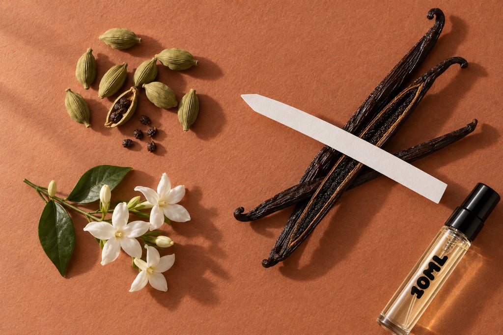 Cardamom, jasmine and vanilla as raw materials: notes of Bitter Peach by Tom Ford
