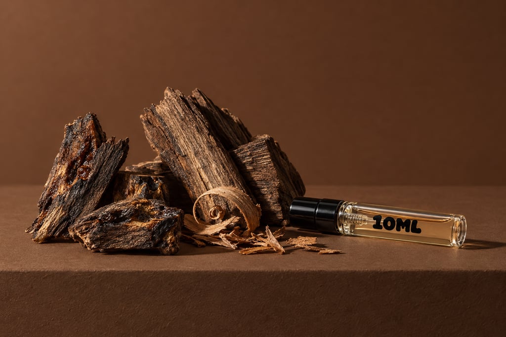 Oud en hout als grondstoffen: geurnoten van Black Afgano van Nasomatto