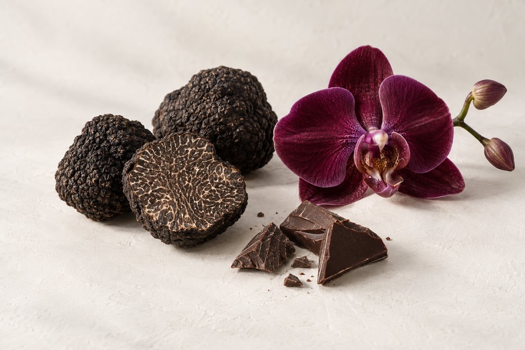 Truffle, orchid and dark chocolate as raw materials: notes of Black Orchid by Tom Ford