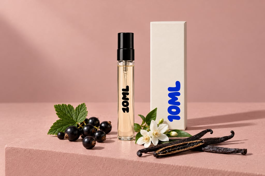 A 10ML decant of Valentino Donna Born In Roma by Valentino with blackcurrant, jasmine and vanilla, its key notes