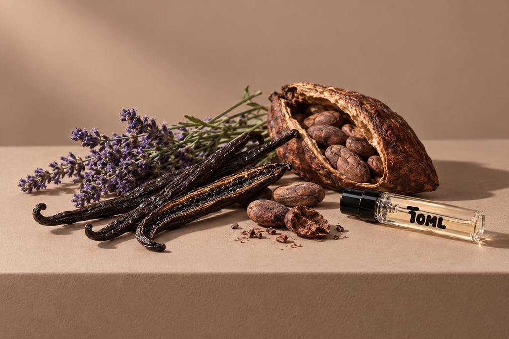 Vainilla, lavanda y cacao como materias primas: notas de Burberry Goddess de Burberry