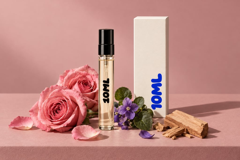 10ML-decant van Blanche van Byredo met roos, viooltje en sandelhout, de belangrijkste geurnoten