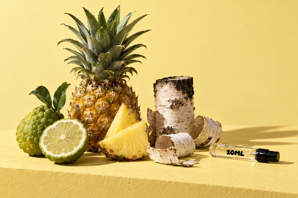 Bergamotte, Ananas und Birke als Rohstoffe: Duftnoten aus Aventus von Creed