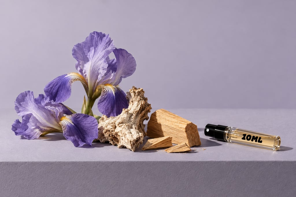 Iris en sandelhout als grondstoffen: geurnoten van Green Irish Tweed van Creed