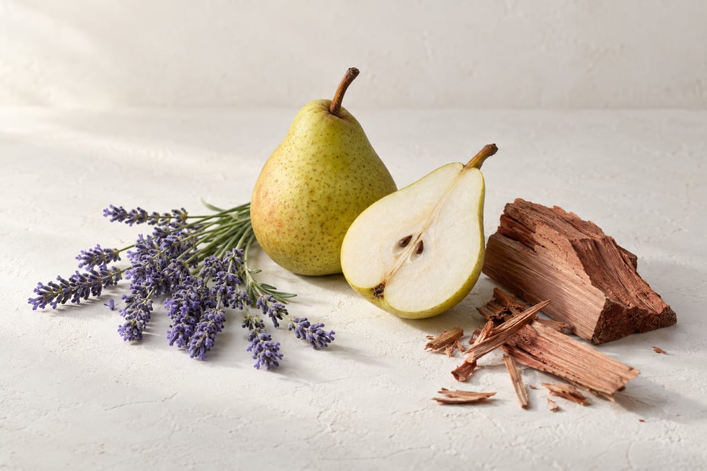 Lavender, pear and cedarwood as raw materials: notes of Dior Homme Intense by Dior